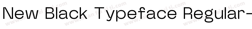 New Black Typeface Regular字体转换